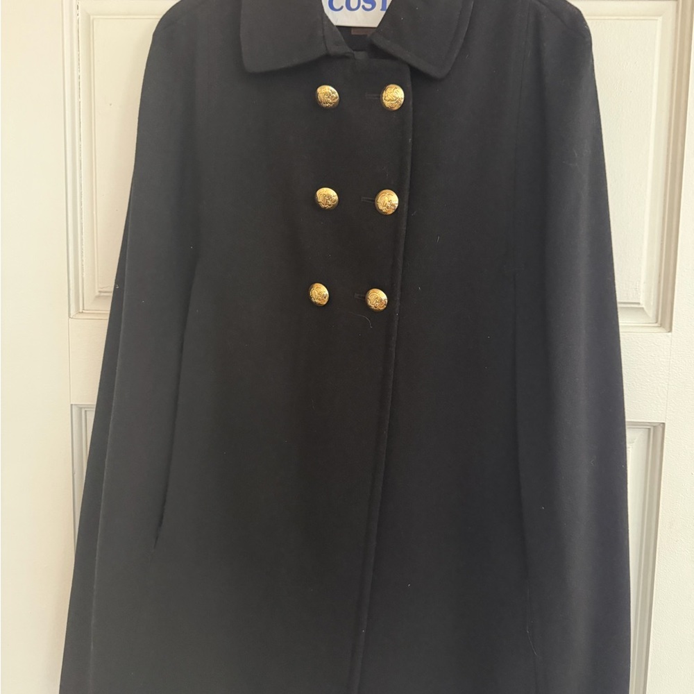 The Limited Black Cape with Gold Buttons - Picture 2 of 6